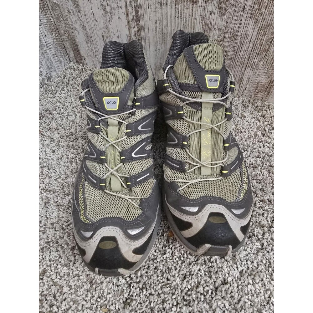 Salomon Men’s Trail Running Shoes Green Black Size 8
